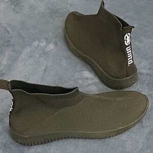 Ecko Unlimited Dark Green Slip-On Sneakers